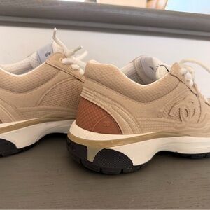 CHANEL Beige and Tan Women's Sneakers